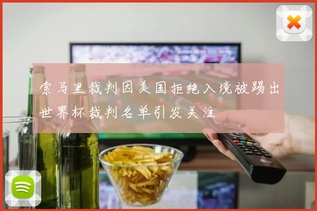 索马里裁判因美国拒绝入境被踢出世界杯裁判名单引发关注